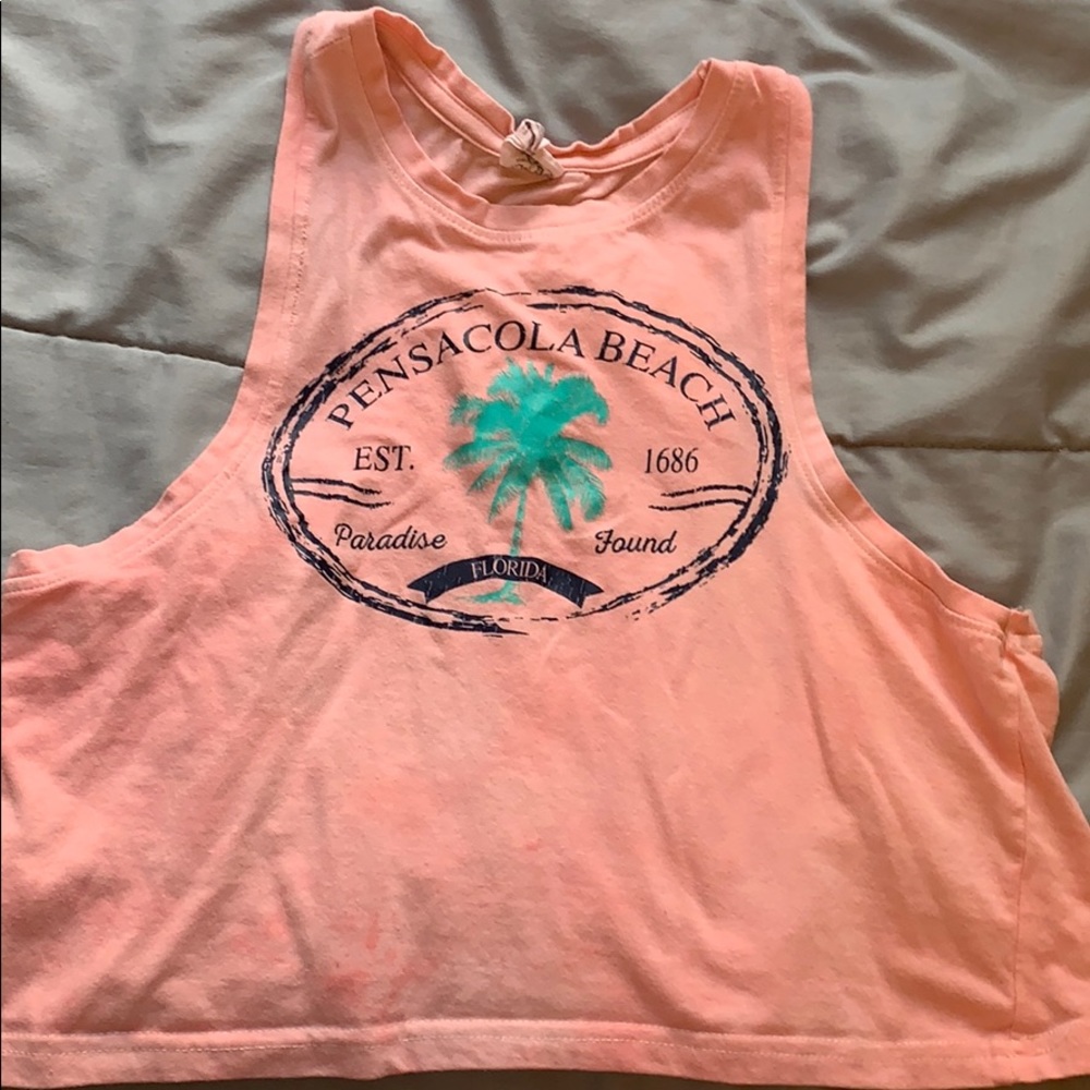 Pink crop top